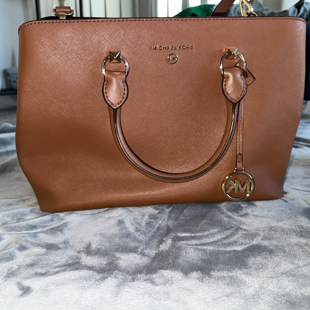 Michael Kors Brown Leather Satchel